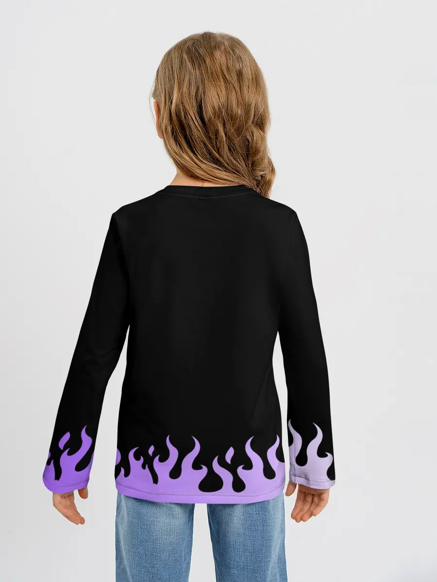 Детский лонгслив / Дракон и огонь