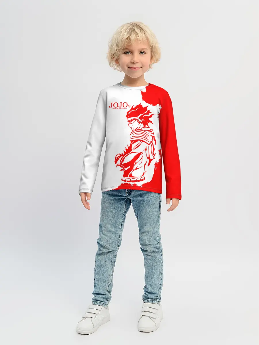 Детский лонгслив / Хамон красный