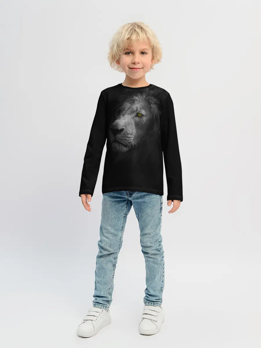 Детский лонгслив / Лев