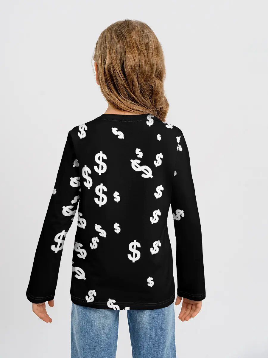 Детский лонгслив / Доллар