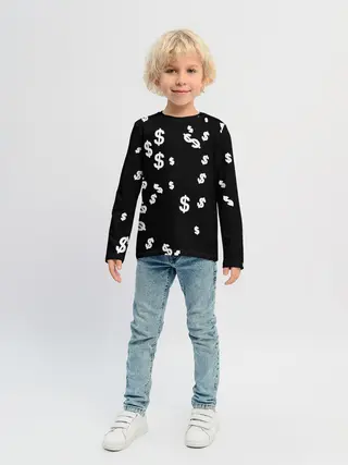 Детский лонгслив / Доллар