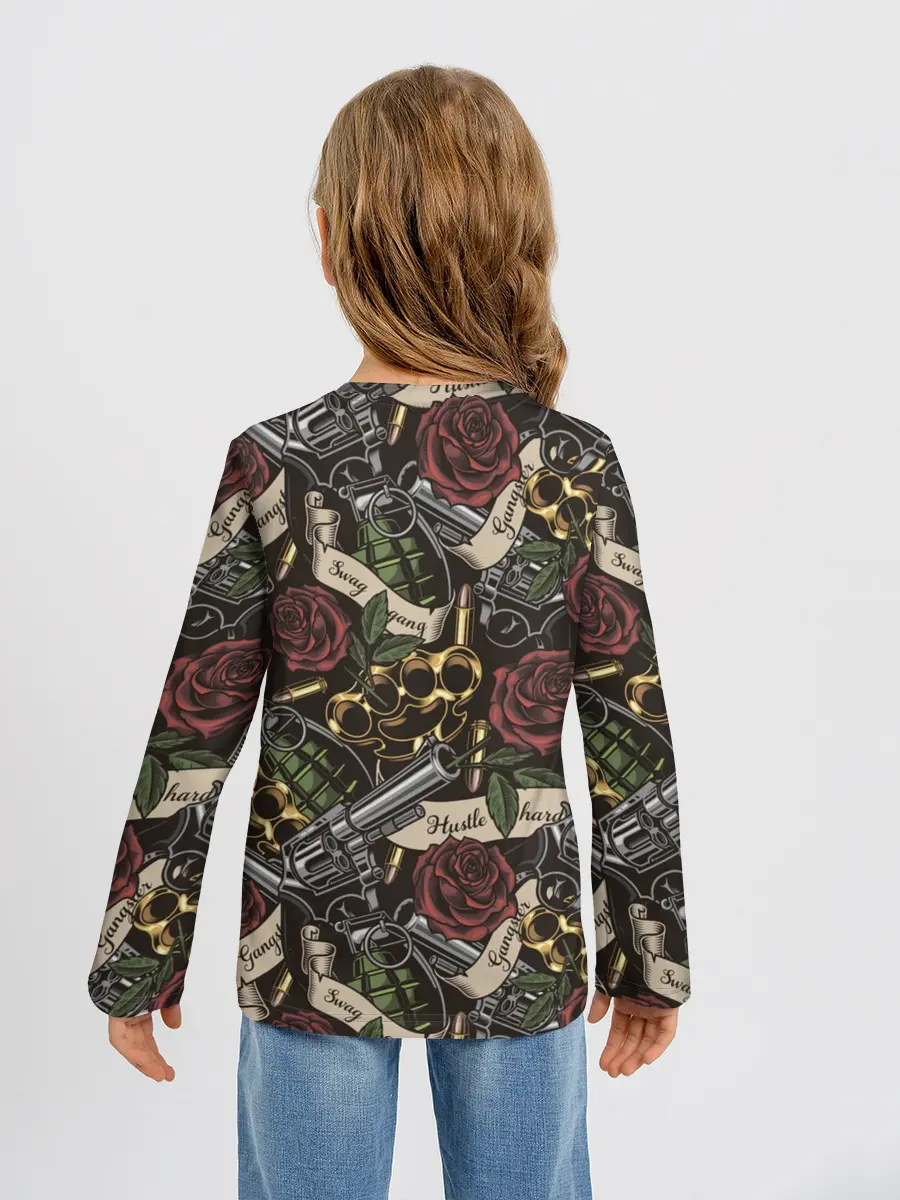 Детский лонгслив / старая школа