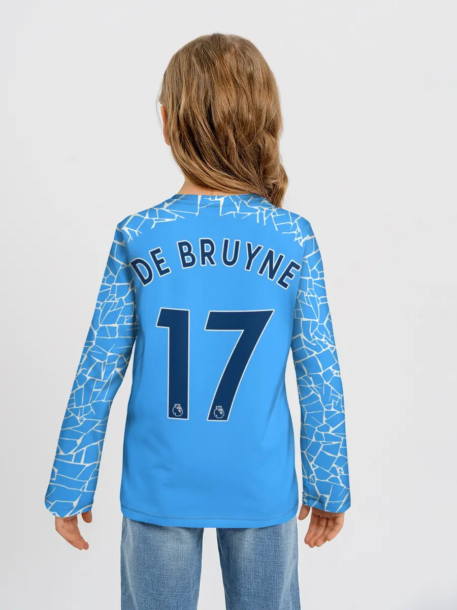 Детский лонгслив / Кевин Де Брёйне 20/21 Форма