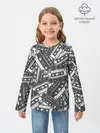 Детский лонгслив / retro pattern
