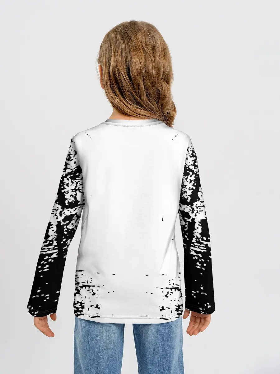 Детский лонгслив / Хвост Феи монохромный