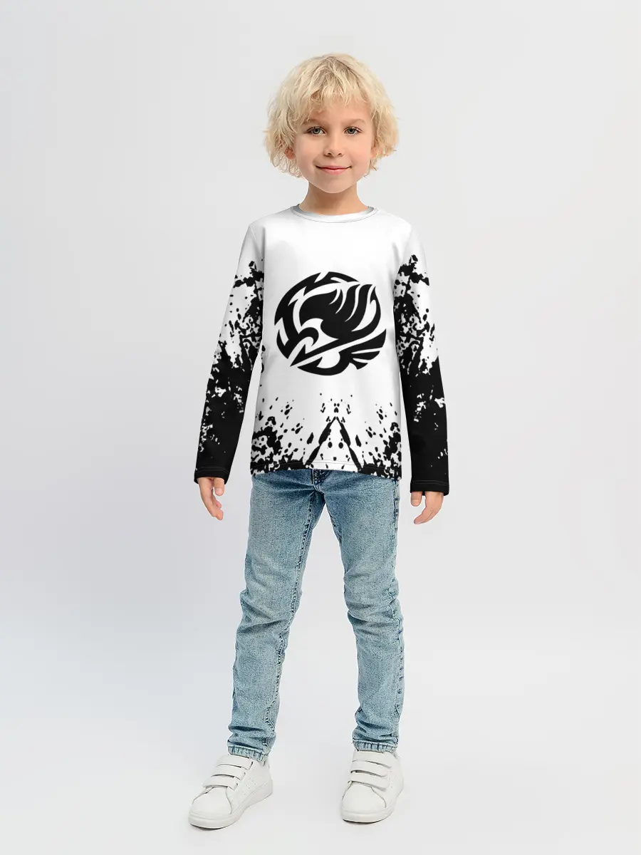 Детский лонгслив / Хвост Феи на белом
