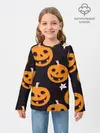 Детский лонгслив / Весёлые тыквы