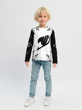 Детский лонгслив / Хвост Феи в белом круге