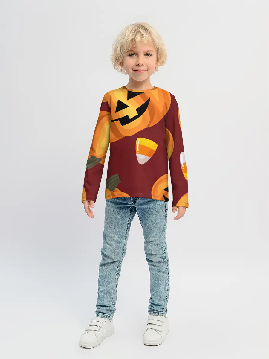 Детский лонгслив / Сладкие хэллоуин