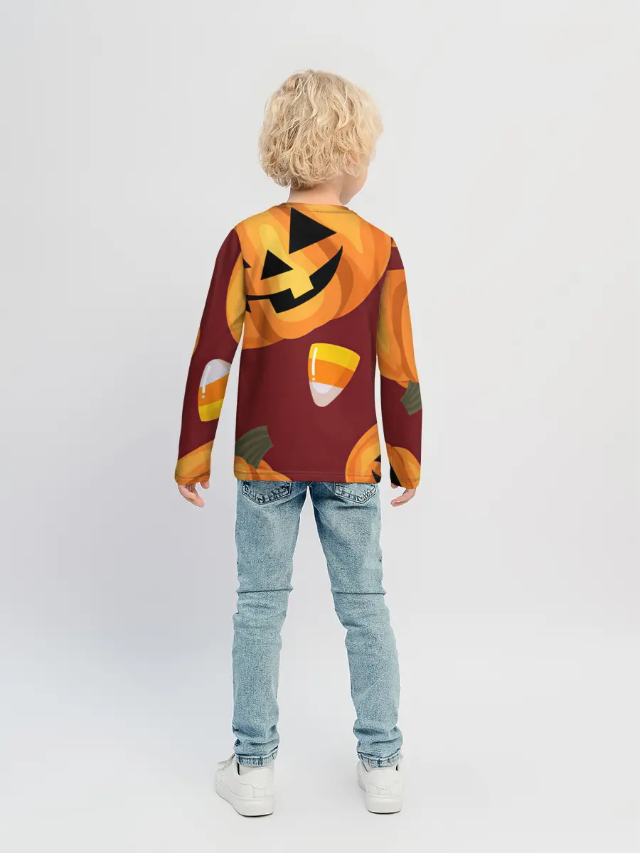 Детский лонгслив / Сладкие хэллоуин