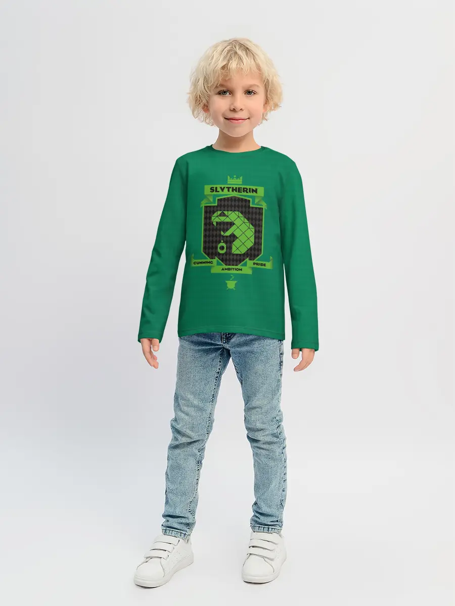 Детский лонгслив / Slytherin