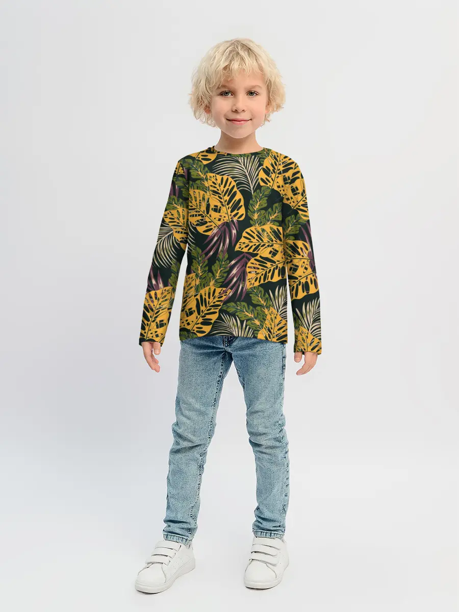 Детский лонгслив / Тропический лес