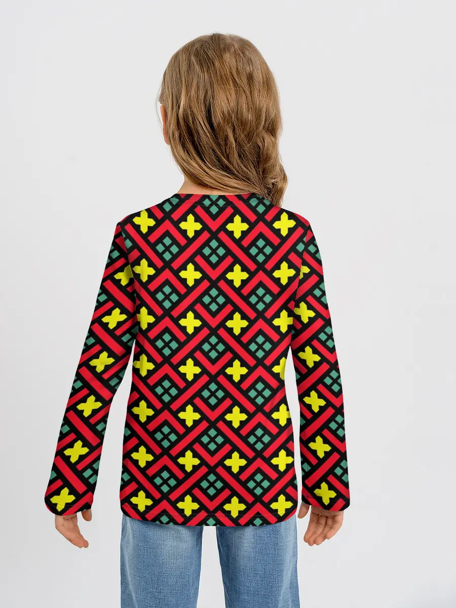 Детский лонгслив / Abstract cross armor