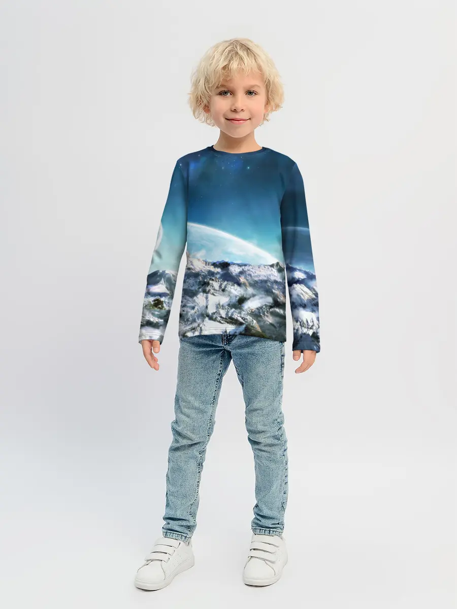 Детский лонгслив / Космос