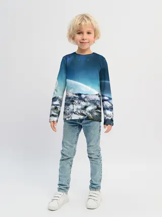 Детский лонгслив / Космос