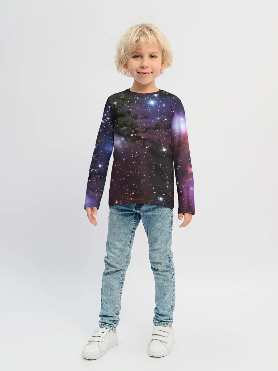 Детский лонгслив / Галактика