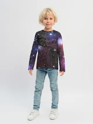 Детский лонгслив / Галактика