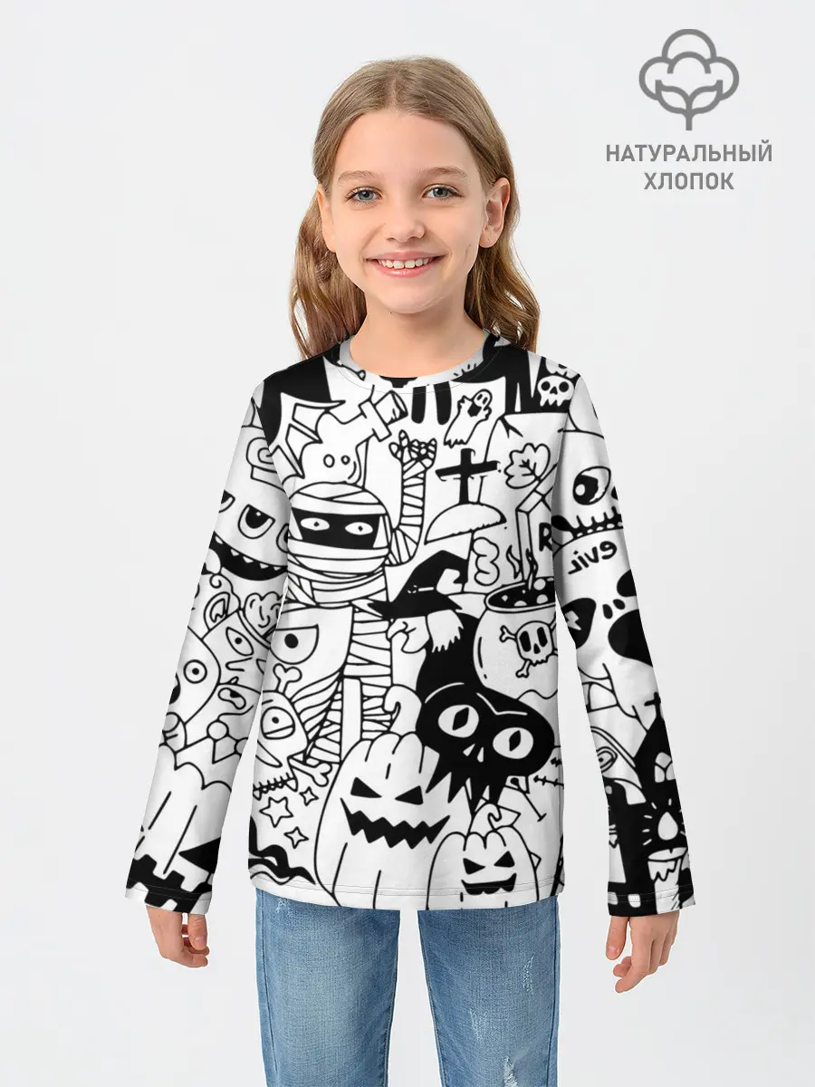 Детский лонгслив / Halloween