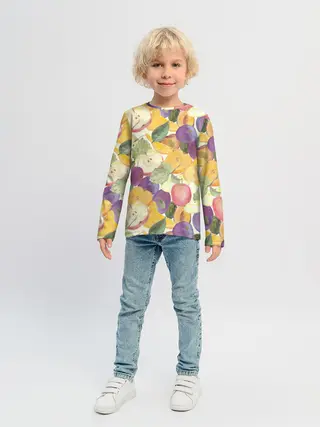 Детский лонгслив / Фрукты. Фруктовый сад