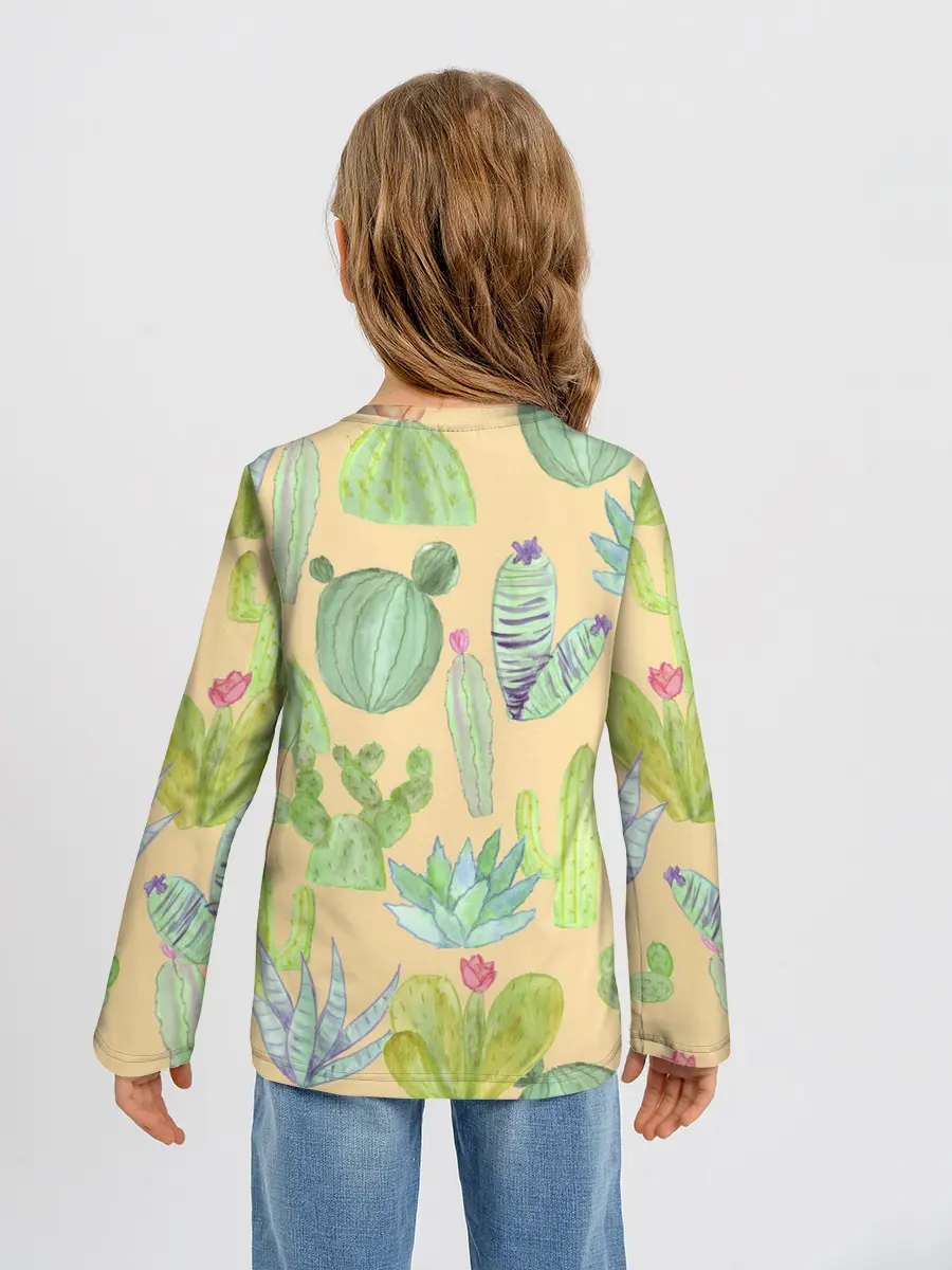 Детский лонгслив / Кактусы в пустыне
