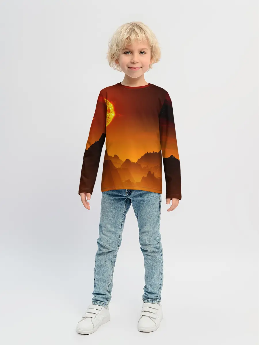 Детский лонгслив / космос