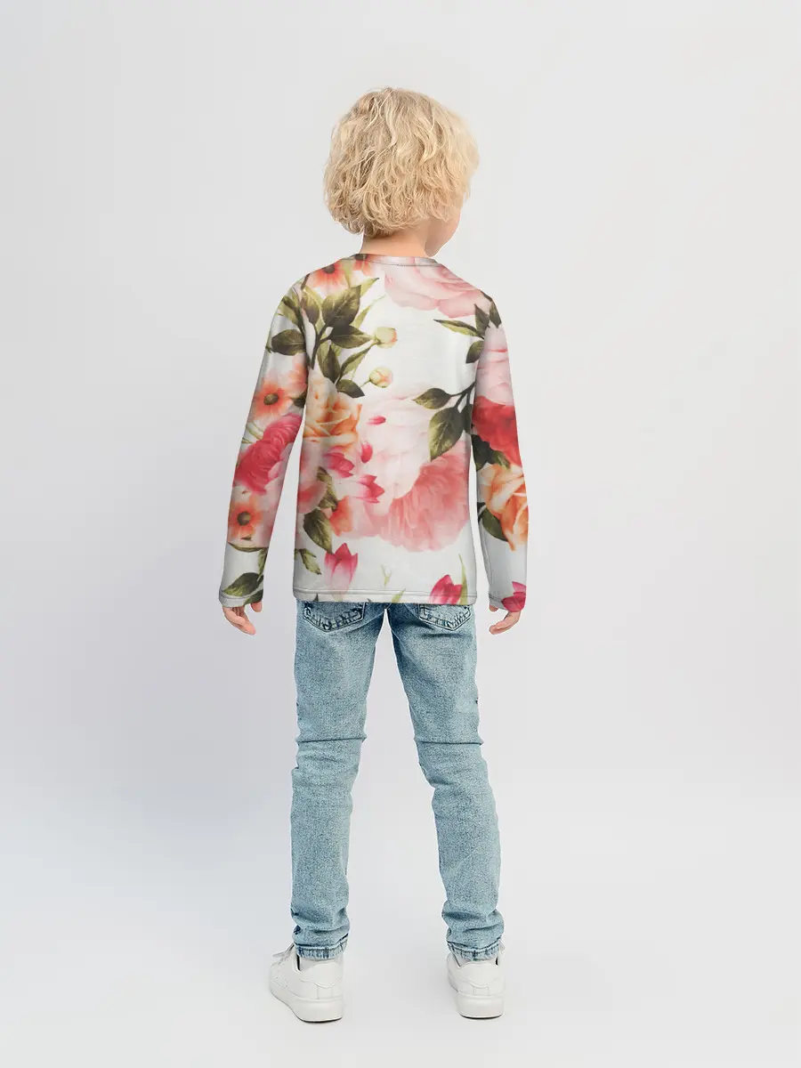 Детский лонгслив / Нежный букет