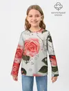 Детский лонгслив / Нежные розы