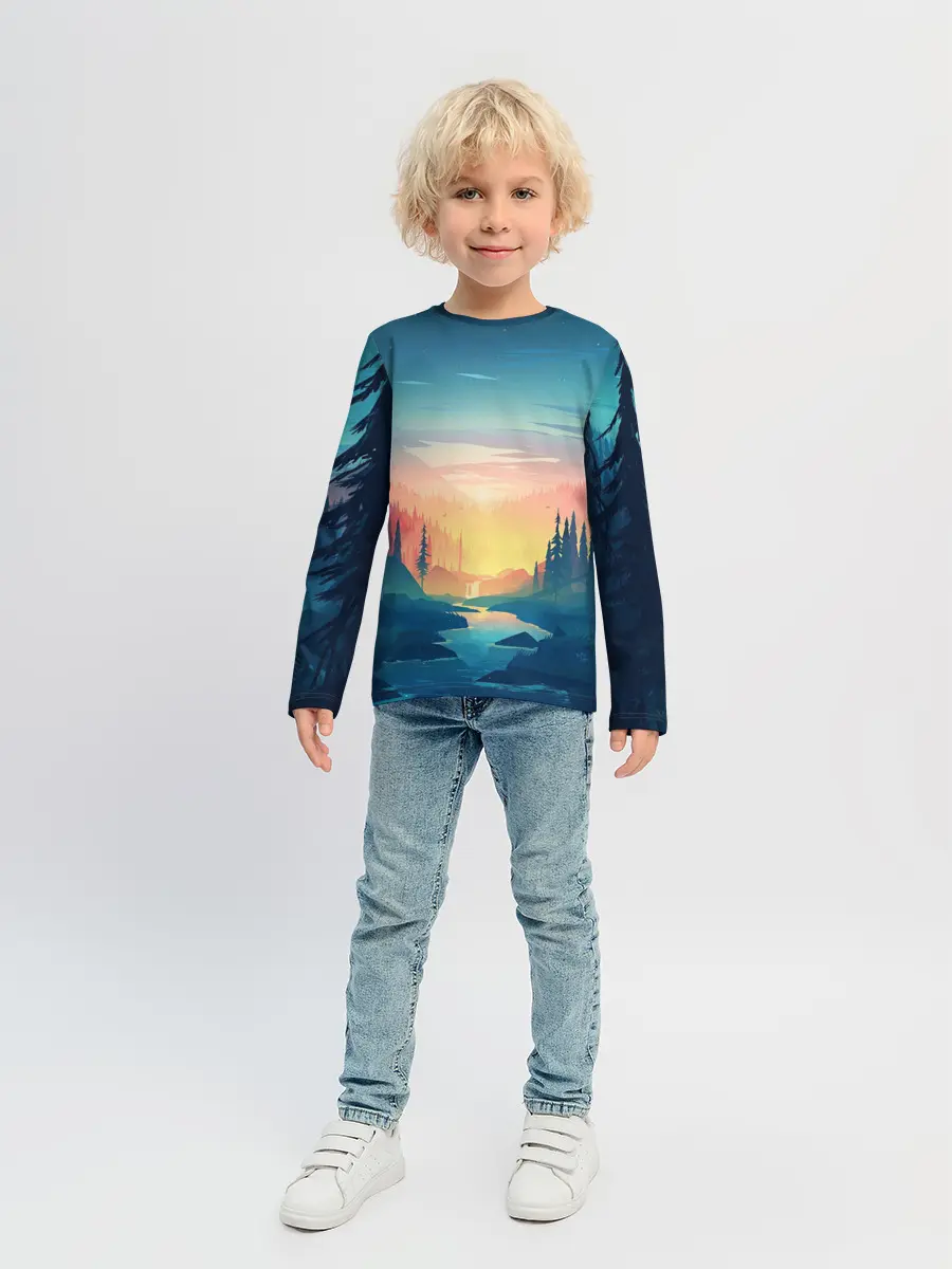 Детский лонгслив / Природа