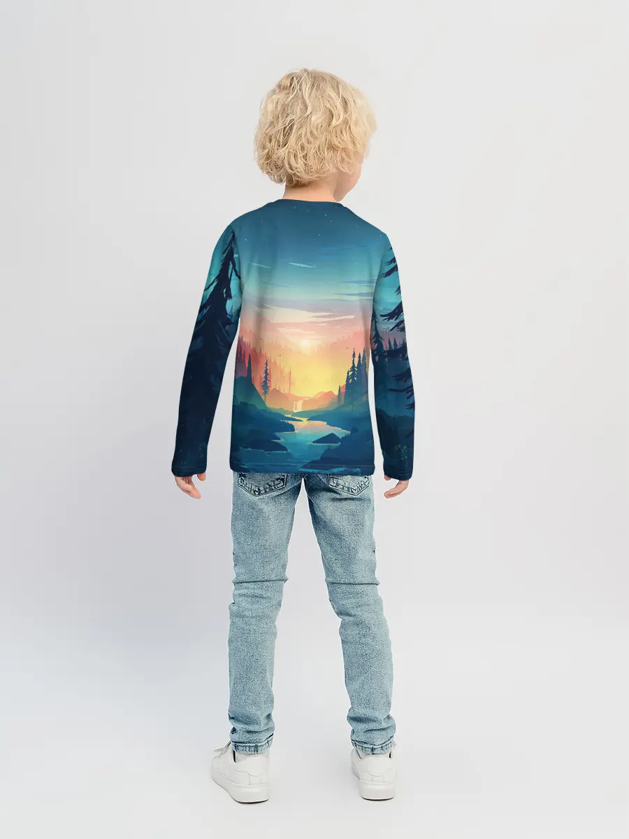 Детский лонгслив / Природа