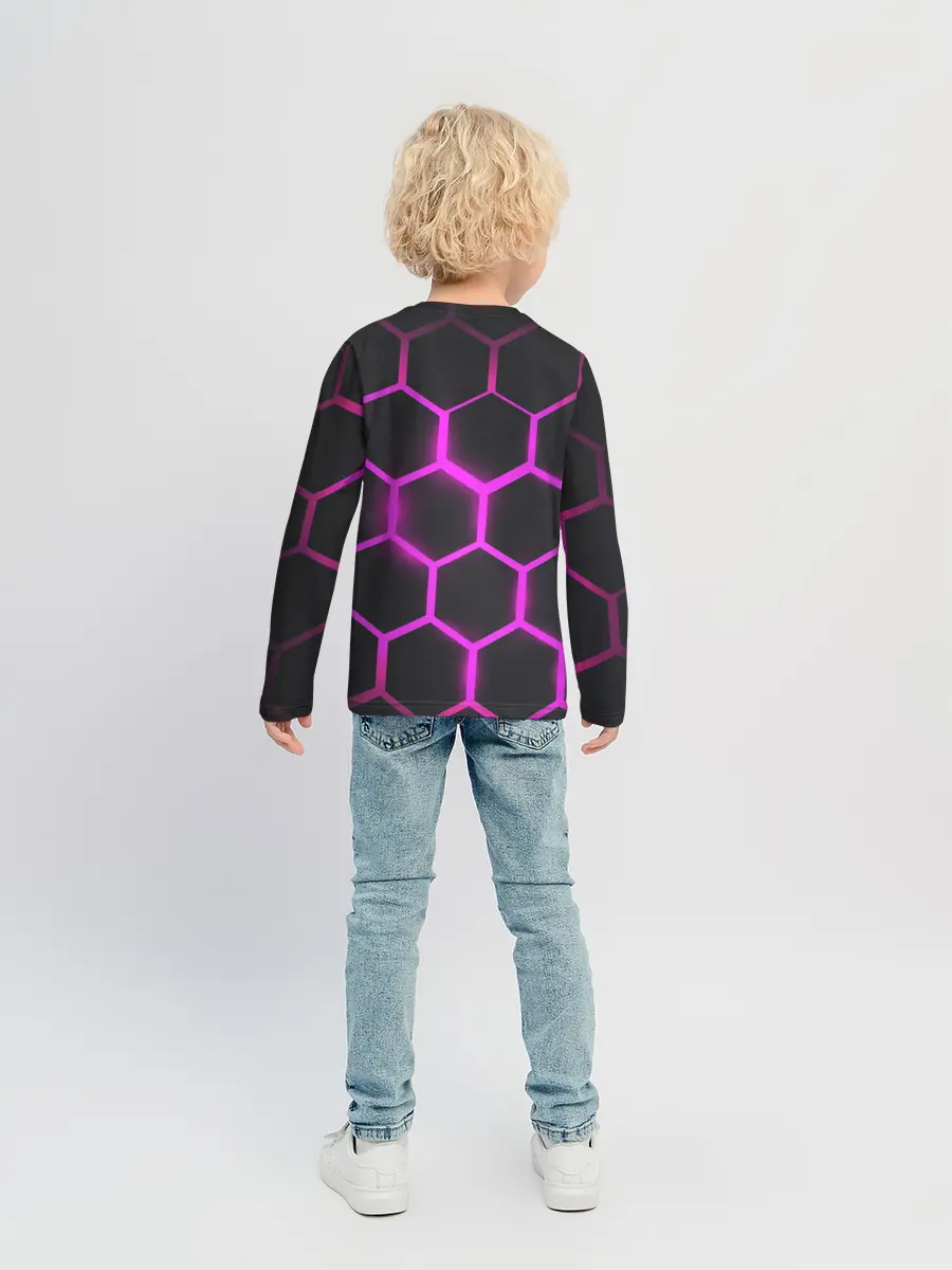 Детский лонгслив / соты