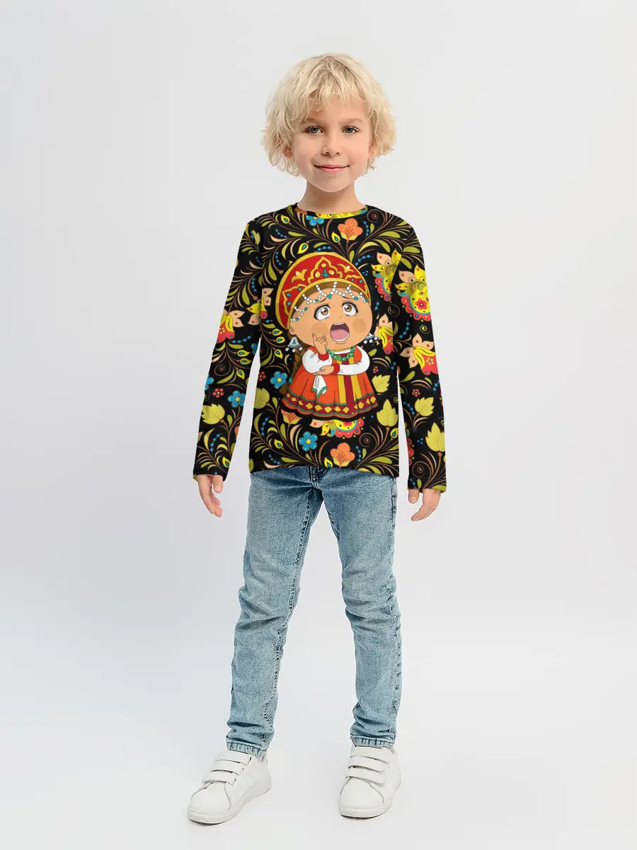 Детский лонгслив / Русская красавица