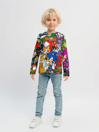 Детский лонгслив / Sonic.