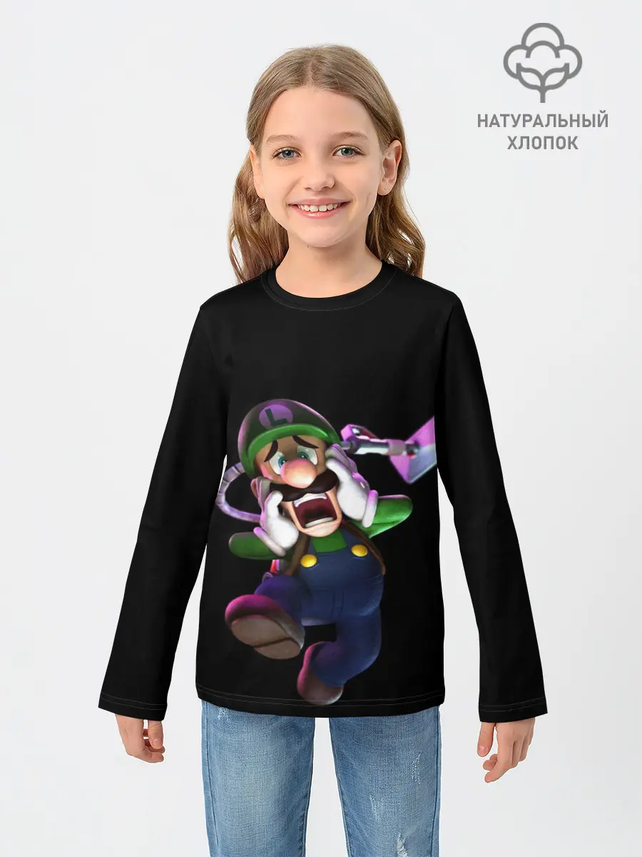 Детский лонгслив / mario