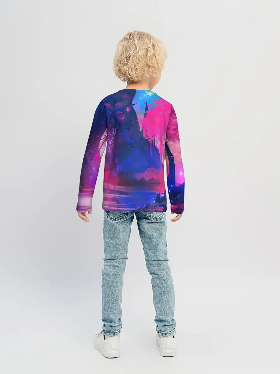 Детский лонгслив / Неоновые Краски