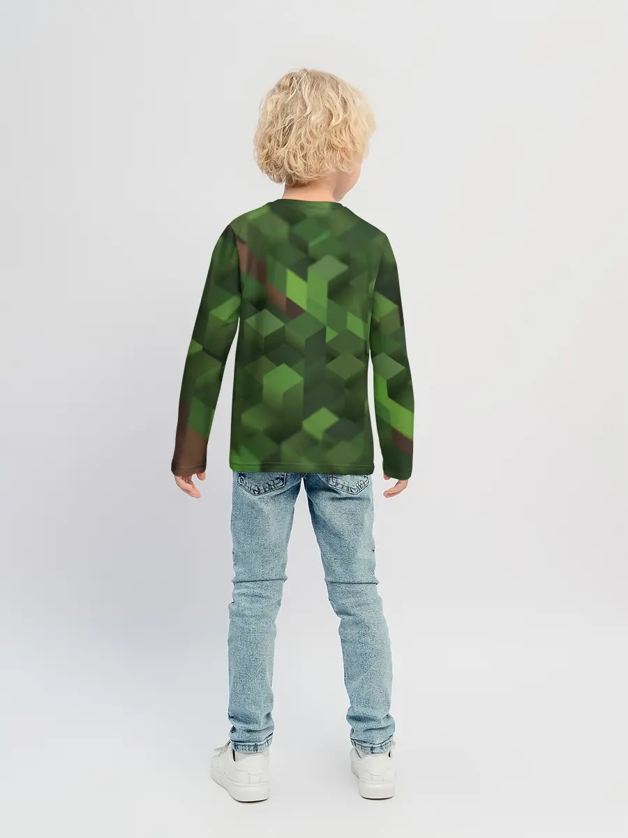 Детский лонгслив / minecraft