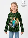 Детский лонгслив / minecraft