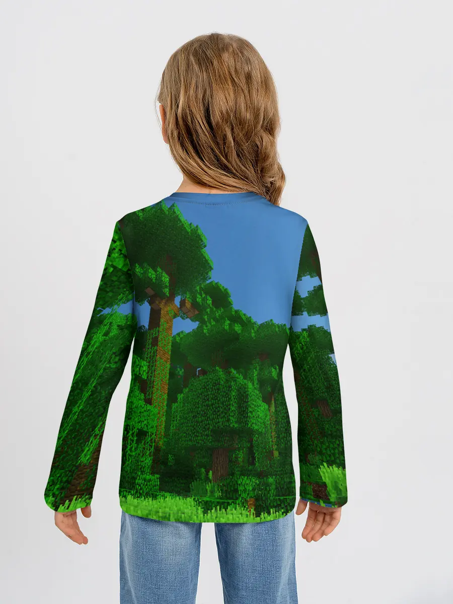 Детский лонгслив / minecraft