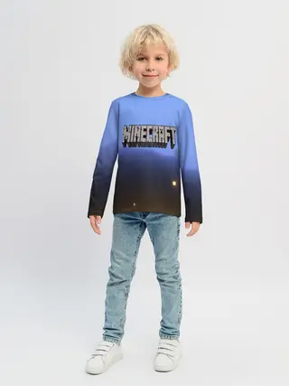 Детский лонгслив / minecraft