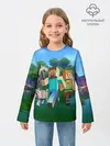 Детский лонгслив / minecraft