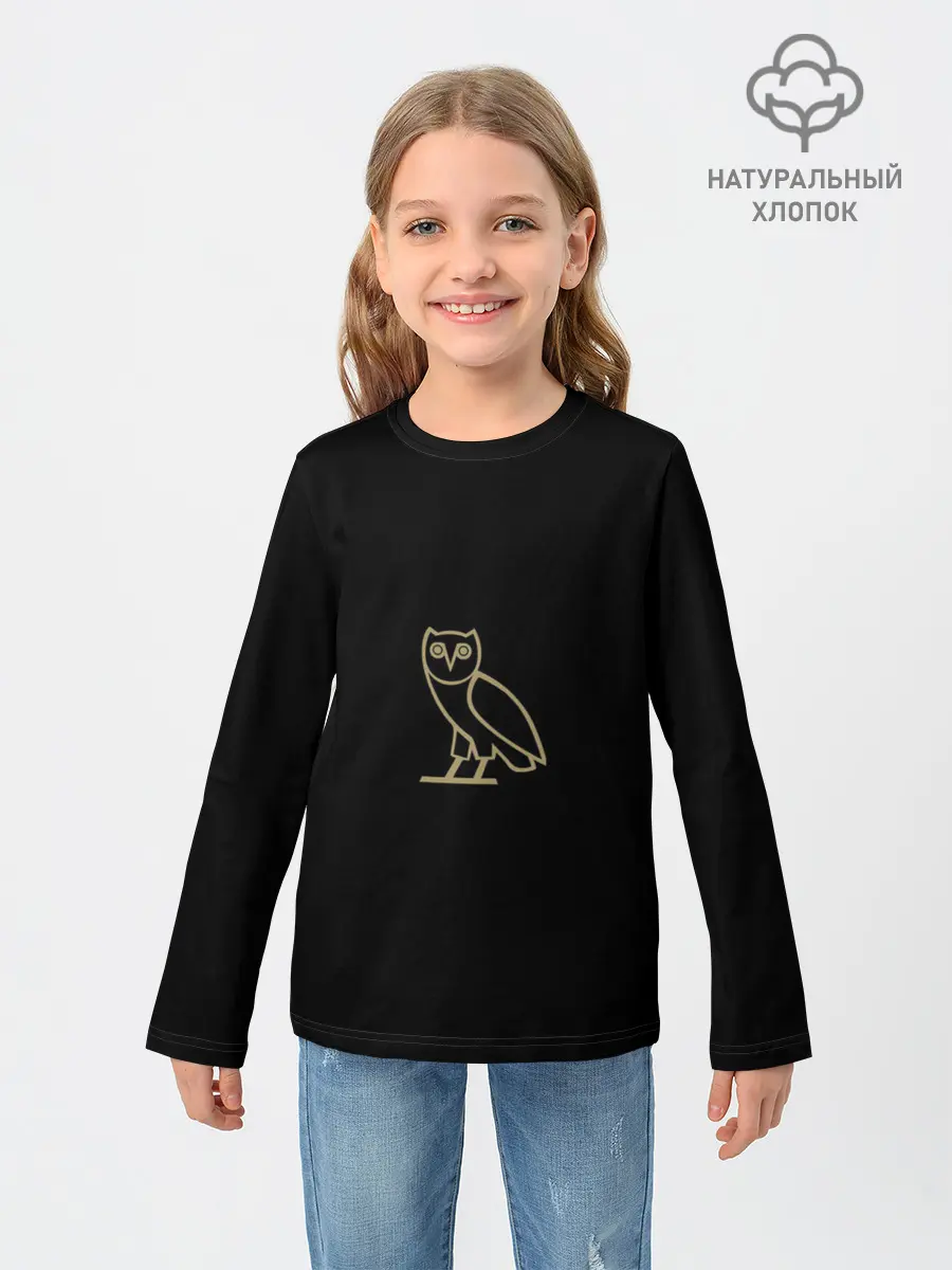 Детский лонгслив / Сова