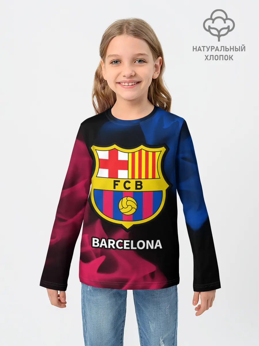 Детский лонгслив / BARCELONA / БАРСЕЛОНА