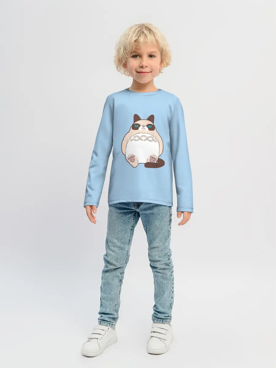 Детский лонгслив / Тоторный кот