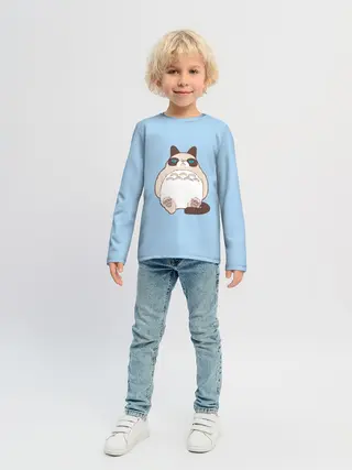 Детский лонгслив / Тоторный кот