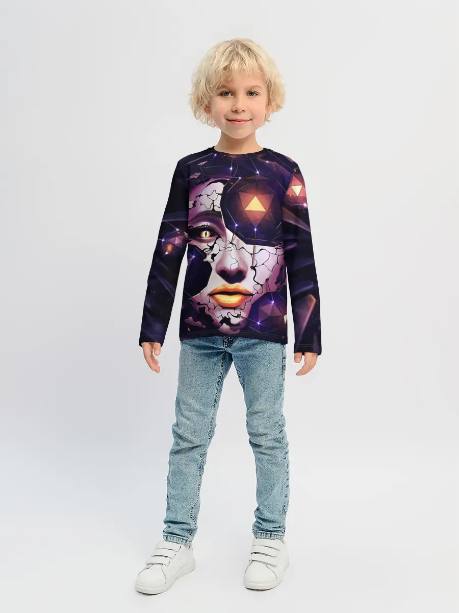Детский лонгслив / Лицо
