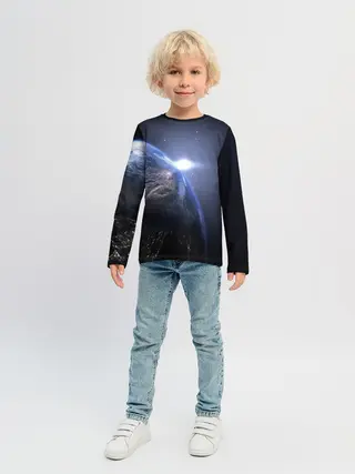 Детский лонгслив / Earth