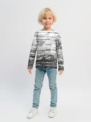 Детский лонгслив / Деревянный