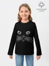 Детский лонгслив / Кошачья моська