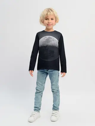 Детский лонгслив / луна