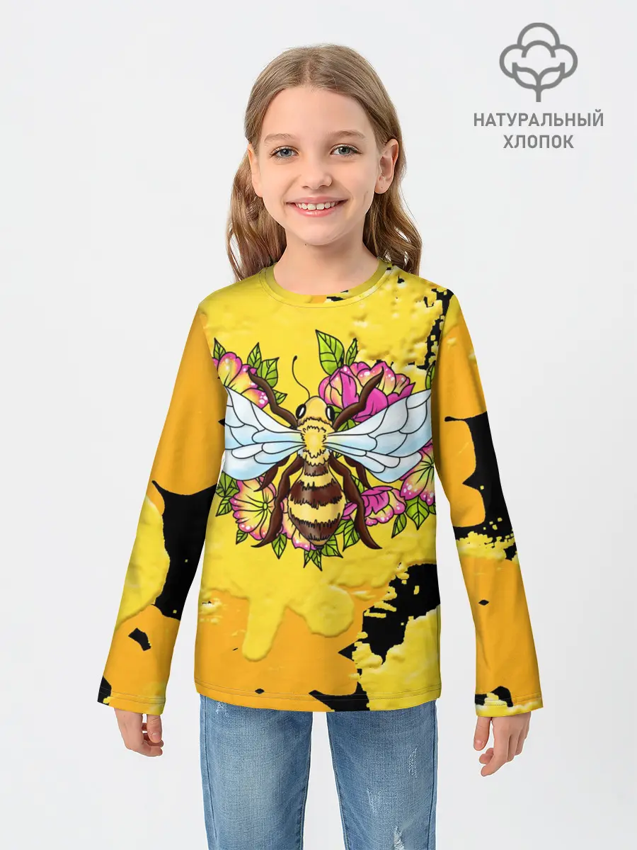 Детский лонгслив / Пчела