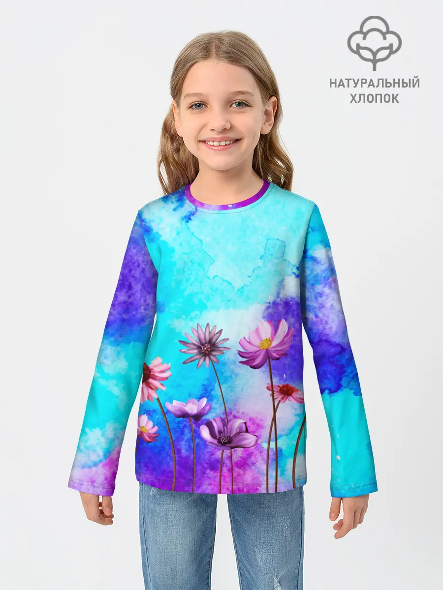 Детский лонгслив / Цветов аромат